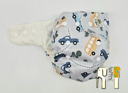 Pieluszka Wielorazowa KIESZONKA BAMBUS SAMOCHODY Pieluszki NappiMe