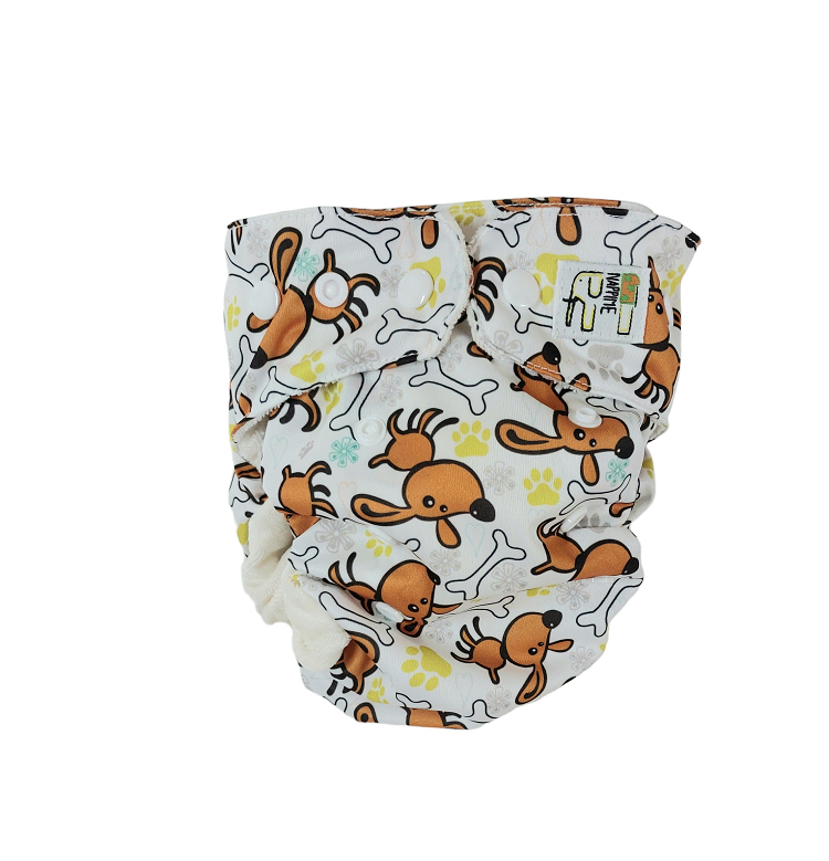 Pieluszka Wielorazowa KIESZONKA BAMBUS PIESKI Pieluszki NappiMe
