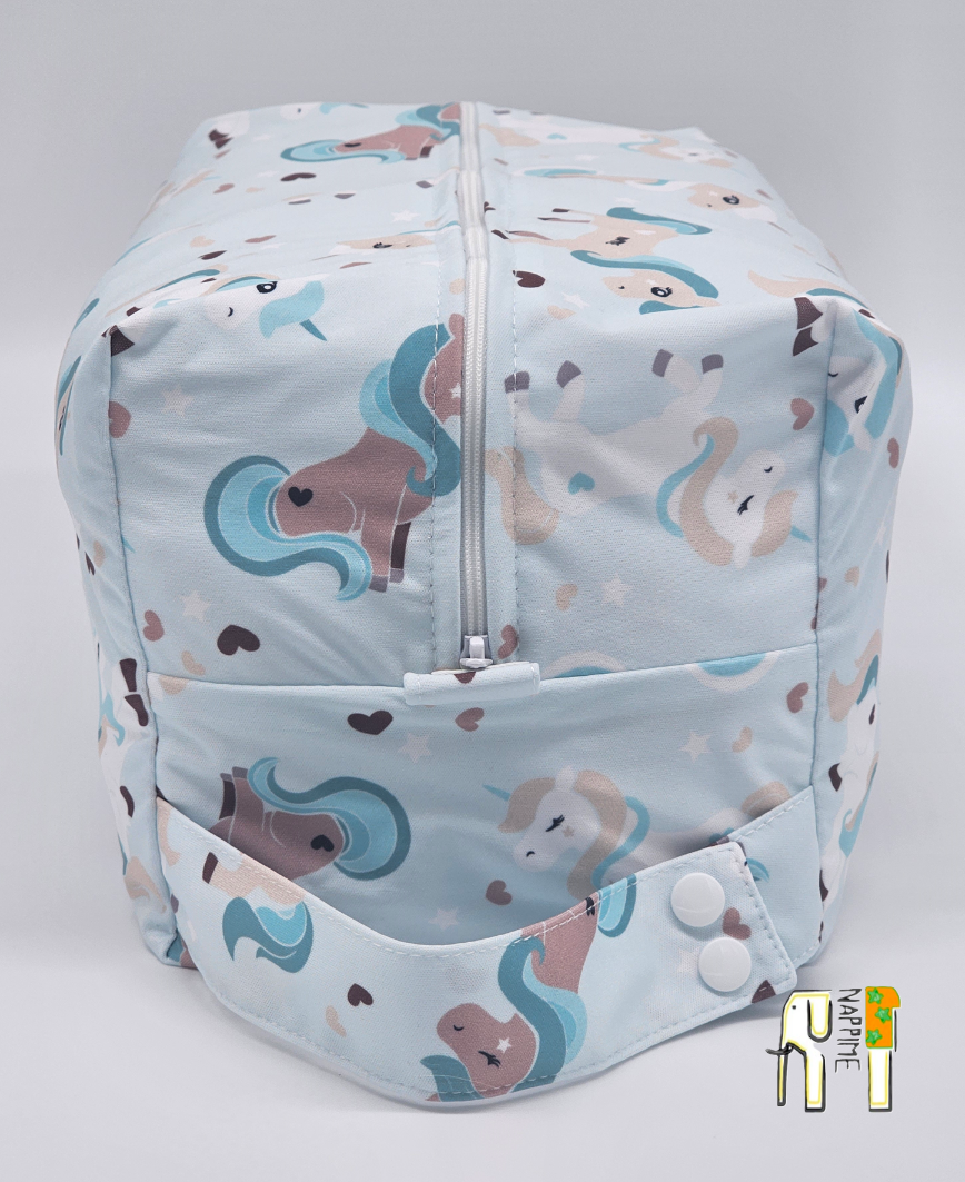 TORBA  na Pieluszki  JEDNOROŻCE MIĘTOWE, NappiMe