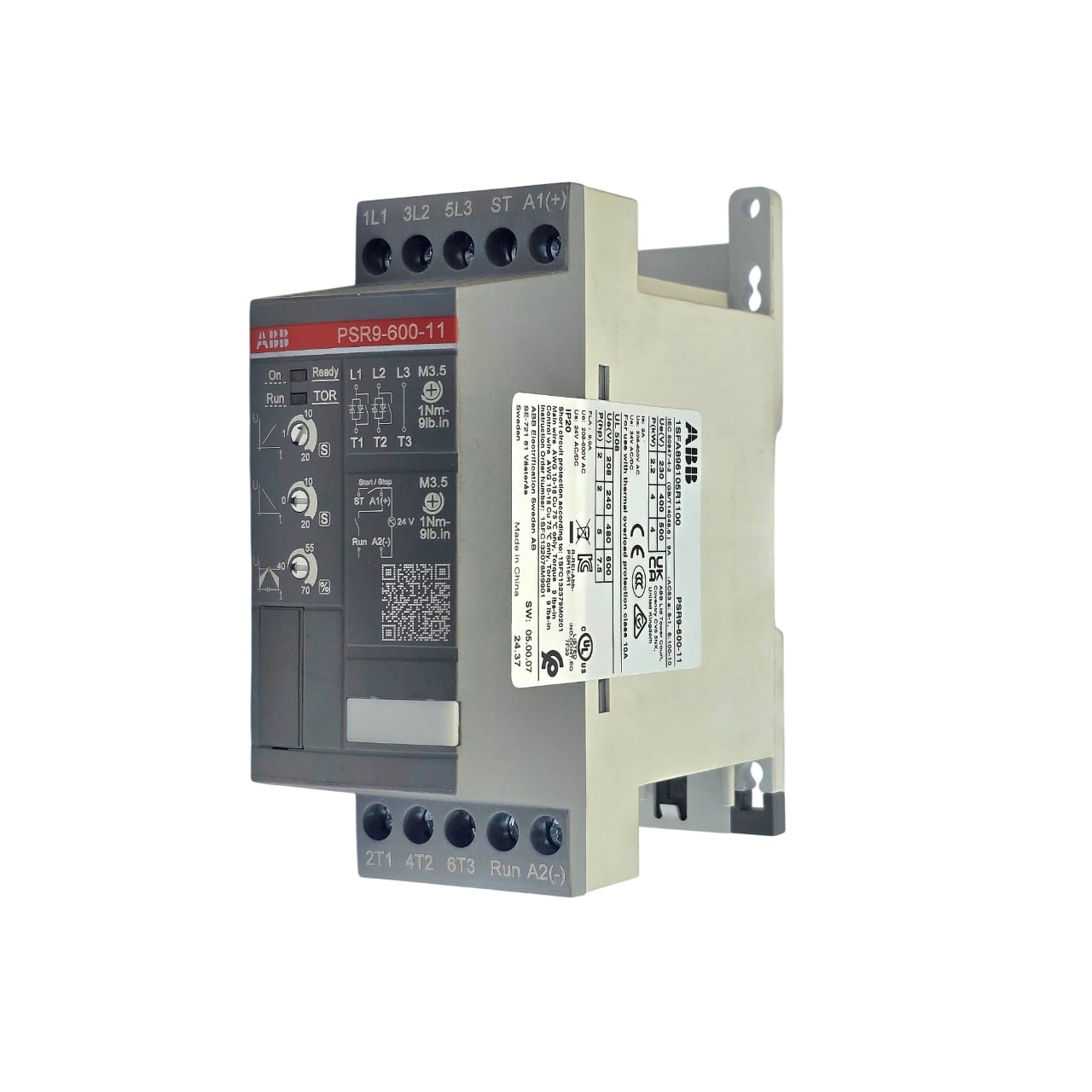 ABB 1SFA896105R1100 PSR9-600-11 Softstarter - 9A - 208...600 V AC — PLCs
