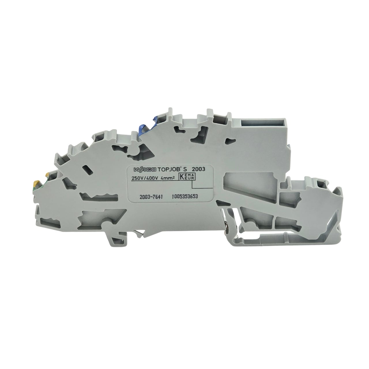 Wago 2003-7641 Multilevel installation terminal block; with operating slots; 2.5 mm²; with N-disconnect slide link; NT/L/PE; Push-in CAGE CLAMP®; 2,50 mm²; gray — Terminal Blocks