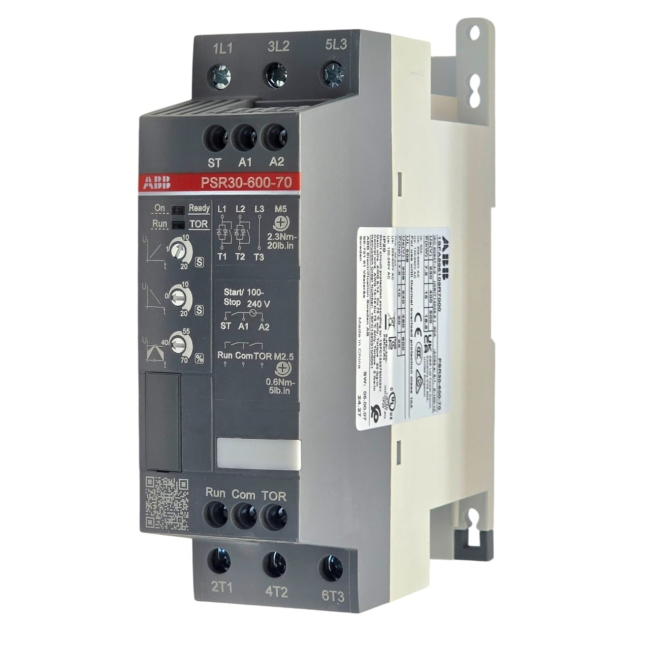 ABB 1SFA896109R7000 PSR SSTR, 600V/240VAC, 28.0A — Soft Starters