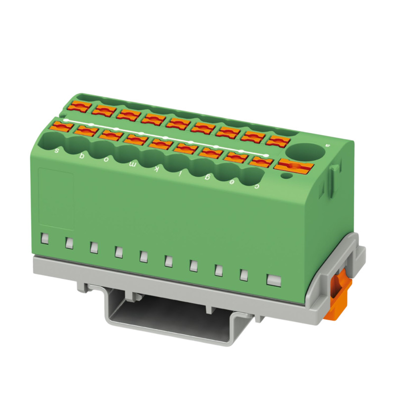 Phoenix Contact 3273118 PTFIX 6/18X2,5-NS35 GN - Distribution block — Terminal Blocks