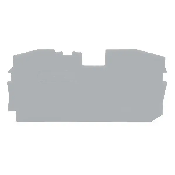 Wago 2016-1291 TOPJOB®S end/intermediate plate; for 2016-12xx series terminal blocks; 1.0 mm wide; gray — Terminal Blocks