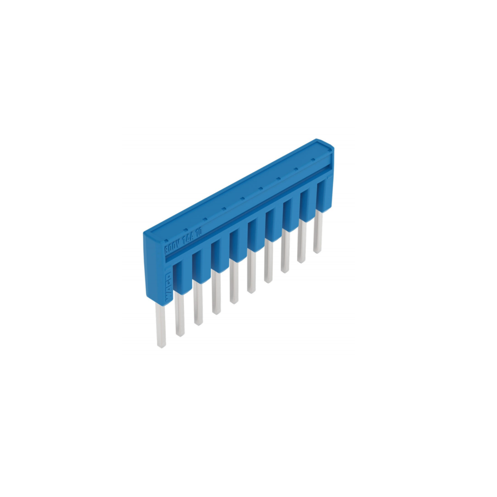 Wago 2002-410/000-006 TOPJOB®S jumper; for 2002 series; insulated; 10-way; blue — Terminal Blocks