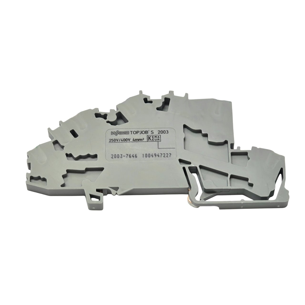 Wago 2003-7646 Multilevel installation terminal block; with operating slots; 2.5 mm²; N/L/PE; Push-in CAGE CLAMP®; 2,50 mm²; gray — Terminal Blocks