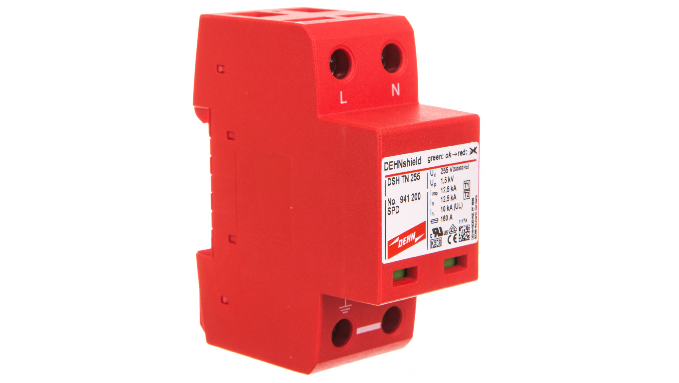Ogranicznik przepięć Typ T1+T2 2P 12,5/25kA 1,5kV DEHNshield TN 255 941200