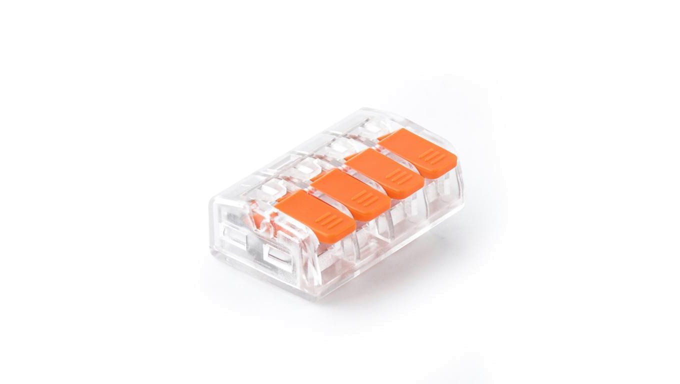 Szybkozłączka 0,2-4,0mm2, 4 styki, przezroczysta, E.4192T /100szt./