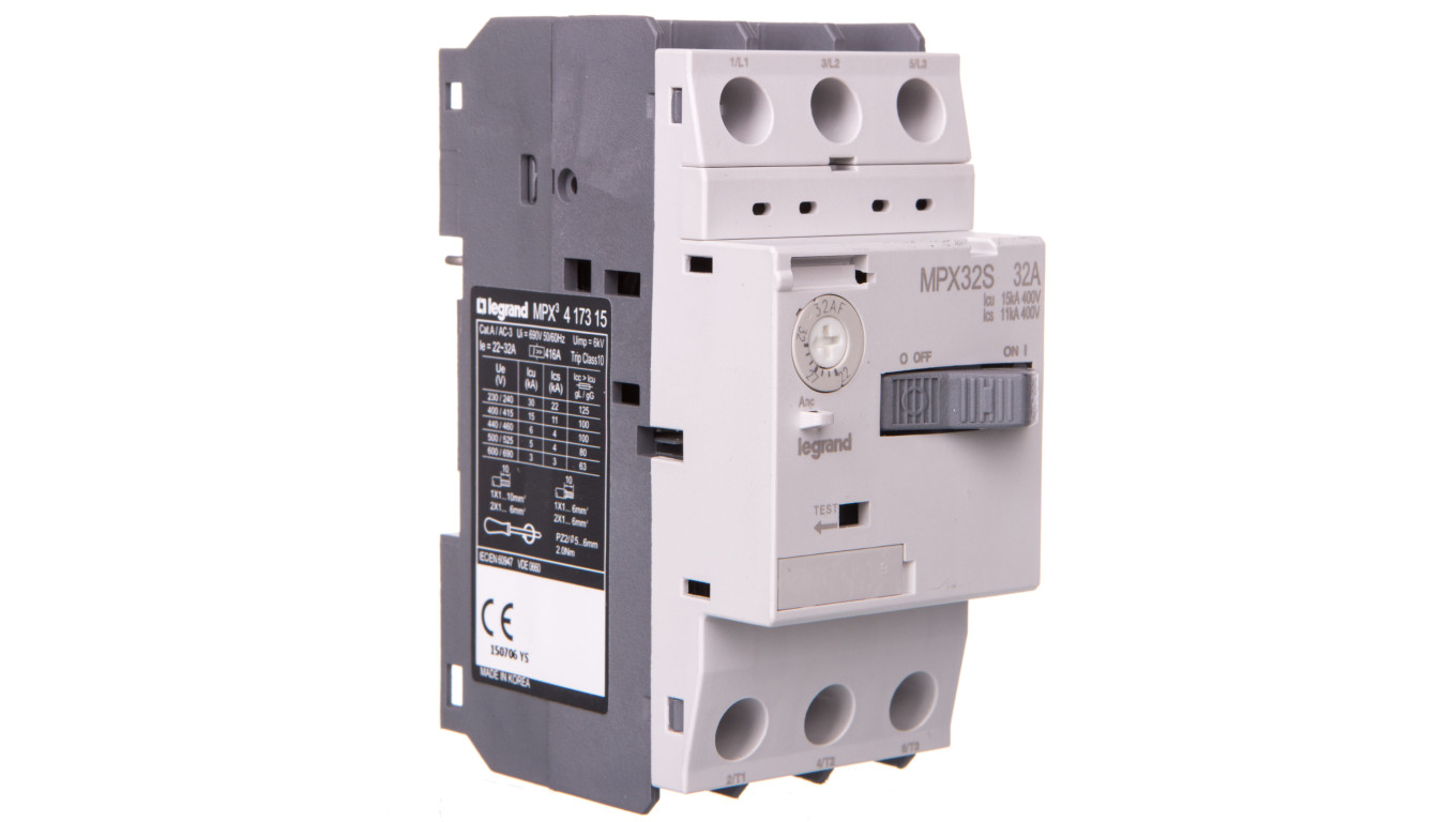 Wyłącznik silnikowy 3P 15kW 22-32A MPX3 32S 417315