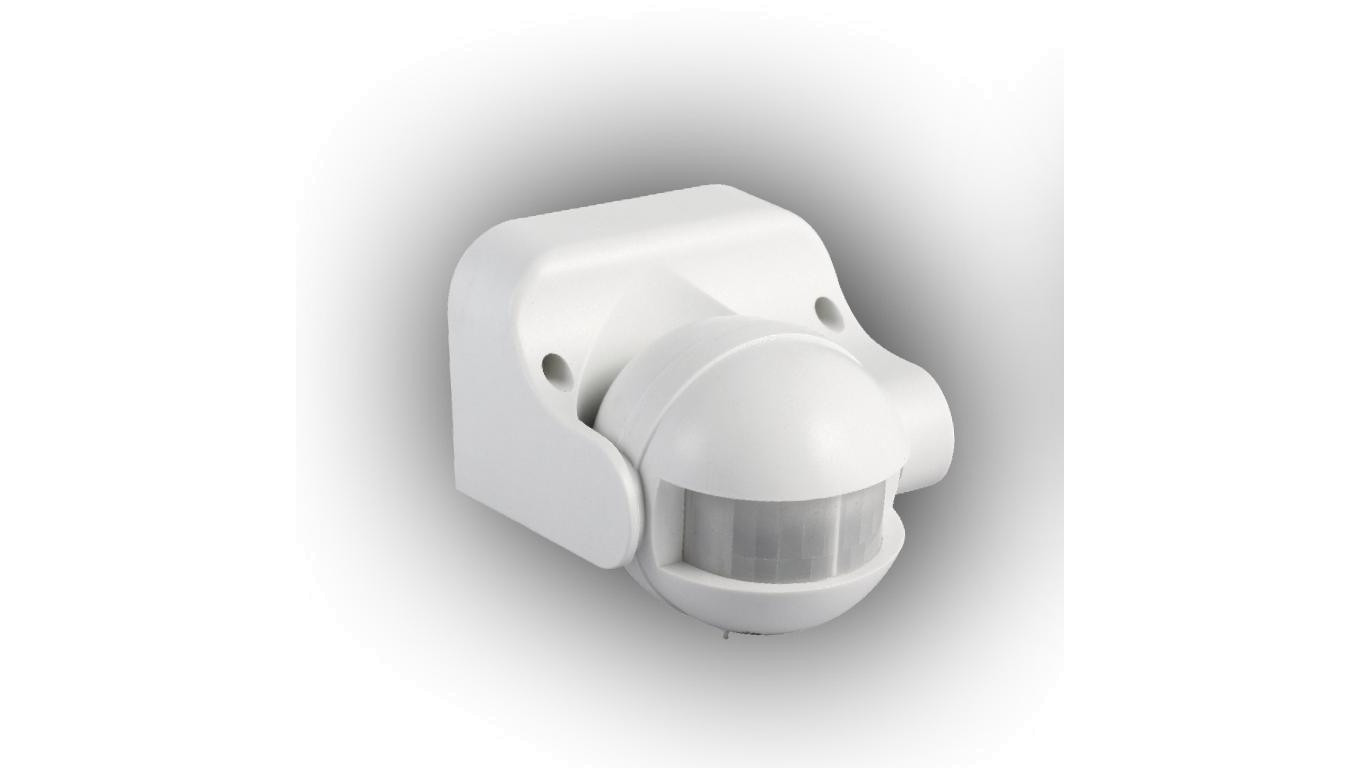 Czujnik ruchu na podczerwień 1200W/400W nadtynkowy IP44 zasięg 12m CR-PIR2/ON/BIAŁY
