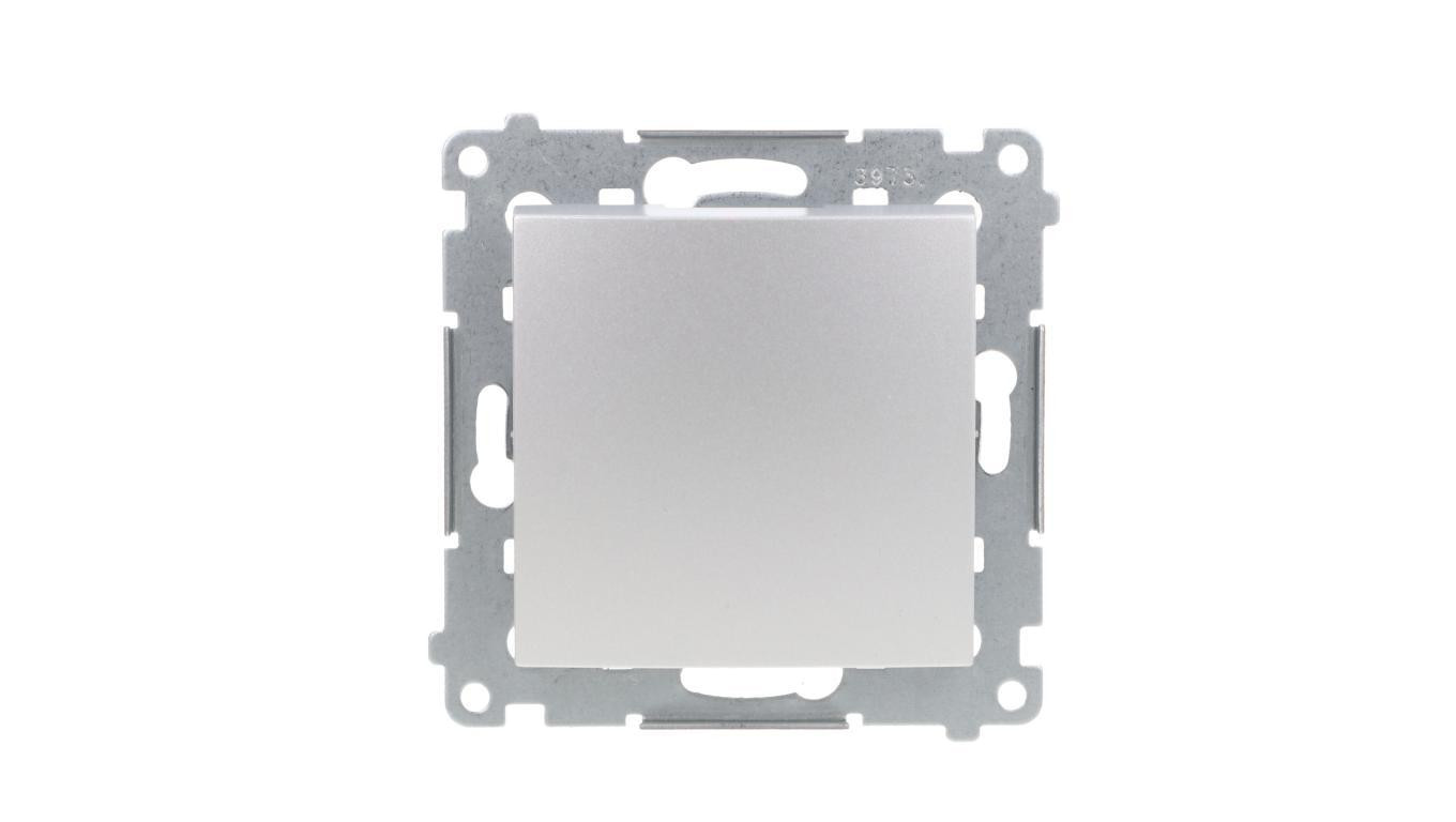 Simon 54 Łącznik jednobiegunowy, szybkozłącza, srebrny mat DW1.01/43