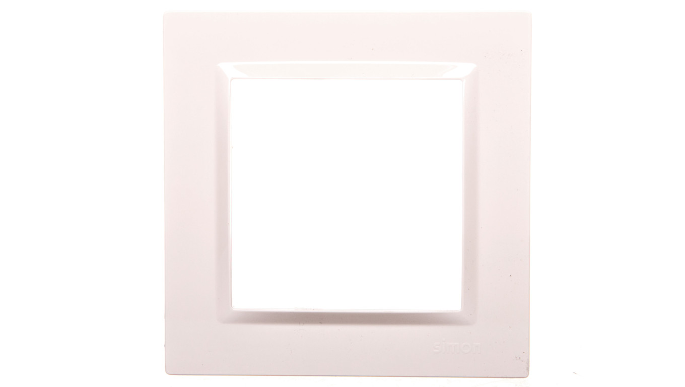 Simon 10 Ramka pojedyncza kremowa CR1/41