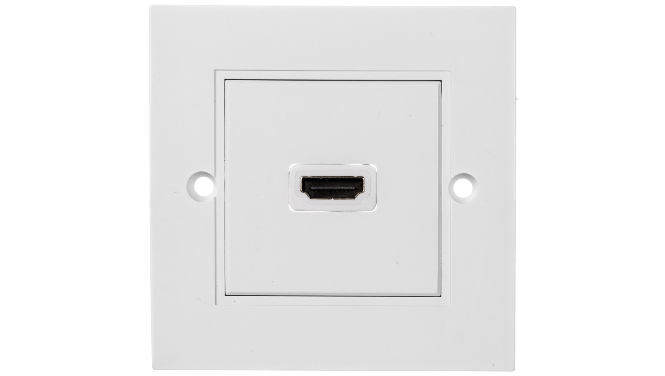 Gniazdo podtynkowe HDMI białe z gniazdem HDMI 51722