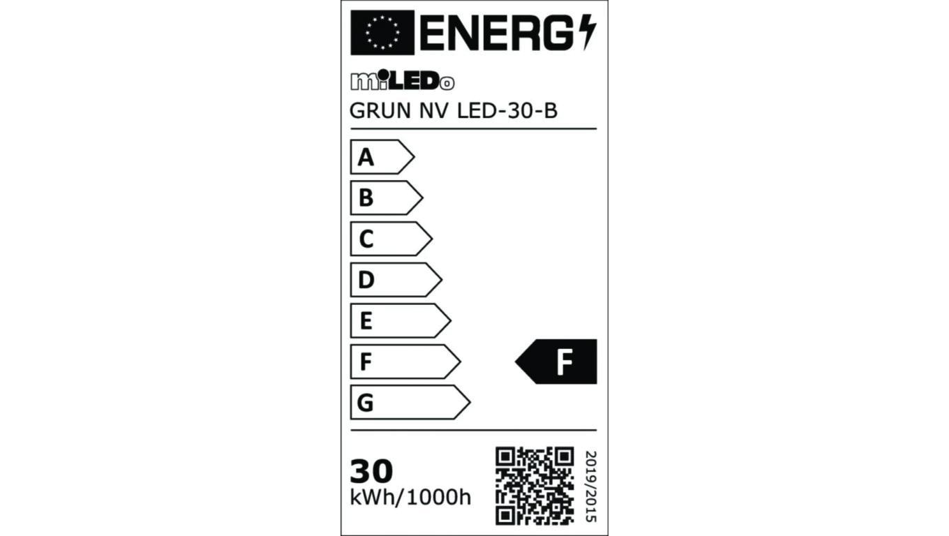 Projektor GRUN NV LED-30-B 2650lm 4000K barwa neutralna IP65 czarny 31392