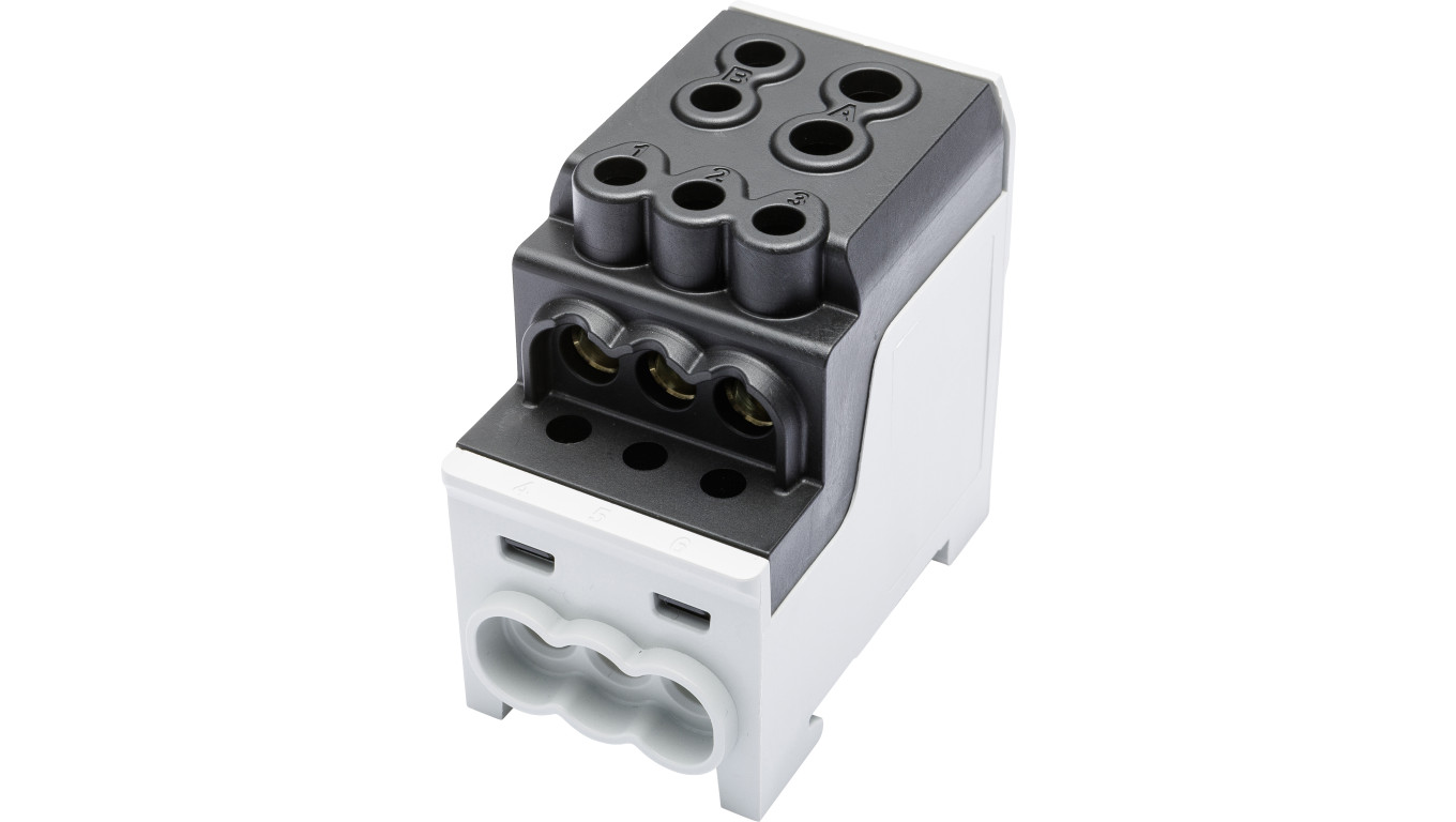 Blok rozdzielczy - dystrybucyjny Al/Cu SDB 200 (80030) SIMBLOCK czarny 81602007