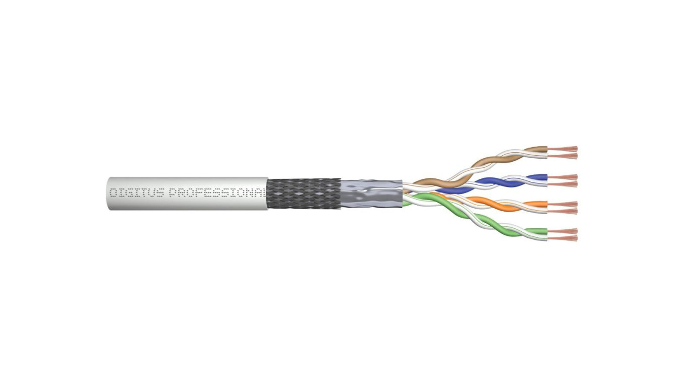 Kabel teleinformatyczny SF/UTP kat.5e 4x2xAWG26/7 linka Digitus DK-1531-P-305-1 /305m/