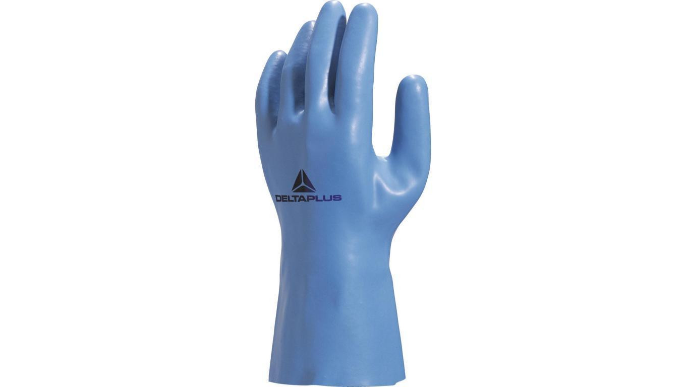 Rękawice z lateksu na wkładzie z dżerseju dł. 30 cm kolor niebieski rozmiar 10/11 MAIN VE920BL10