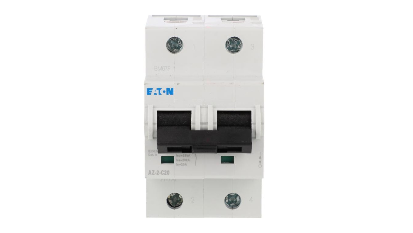Wyłącznik nadprądowy 2P C 20A 25kA AC AZ-2-C20 211770
