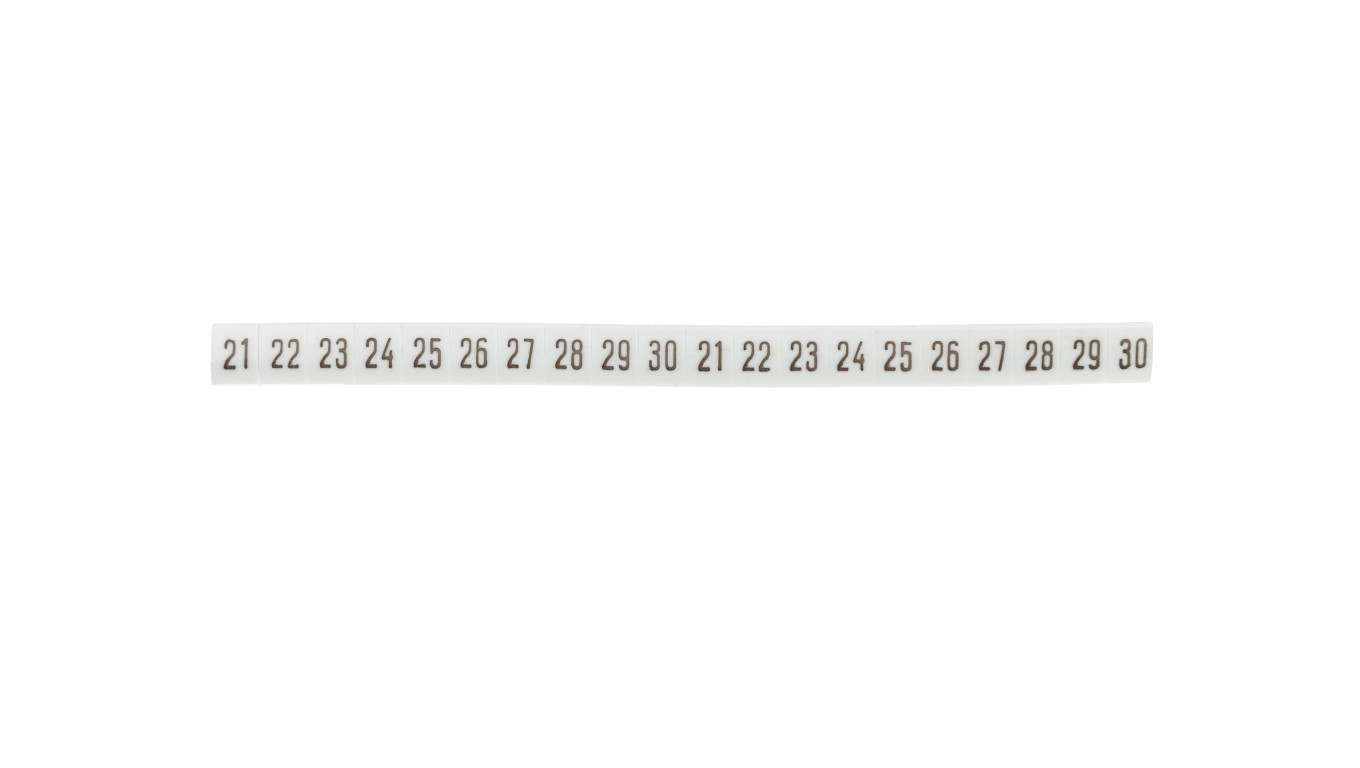Oznacznik DK 2/Z5 /21-30/ biały 89280006 (100szt.)