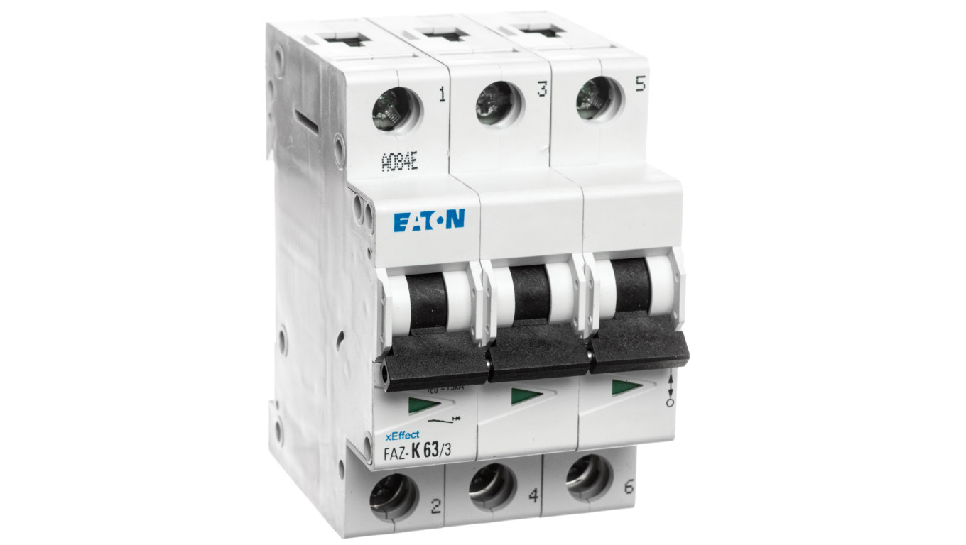Wyłącznik nadprądowy 3P K 63A 15kA AC FAZ K63/3 278917