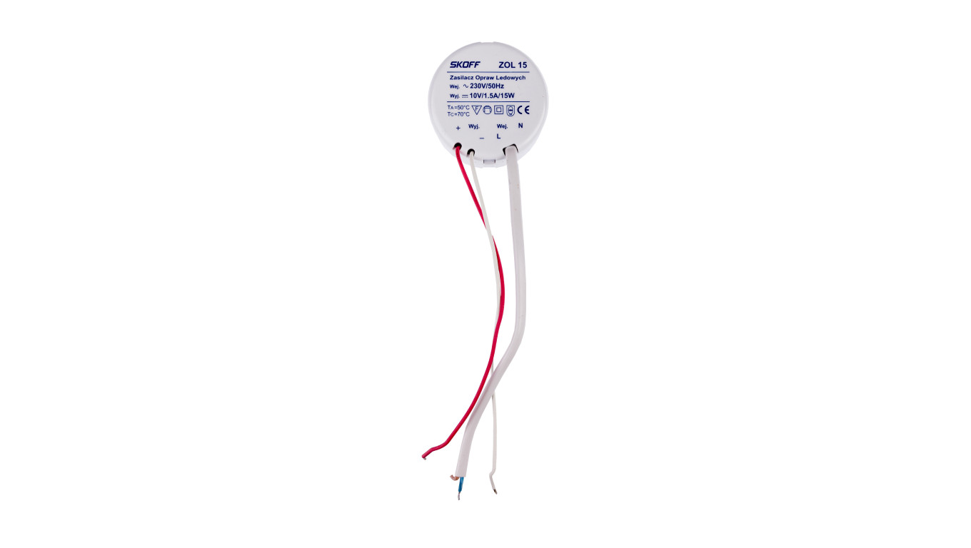 Zasilacz napięciowy typ ZOL15-10 100 - 240 V AC / 10 V DC 15 W IP 20 0 0