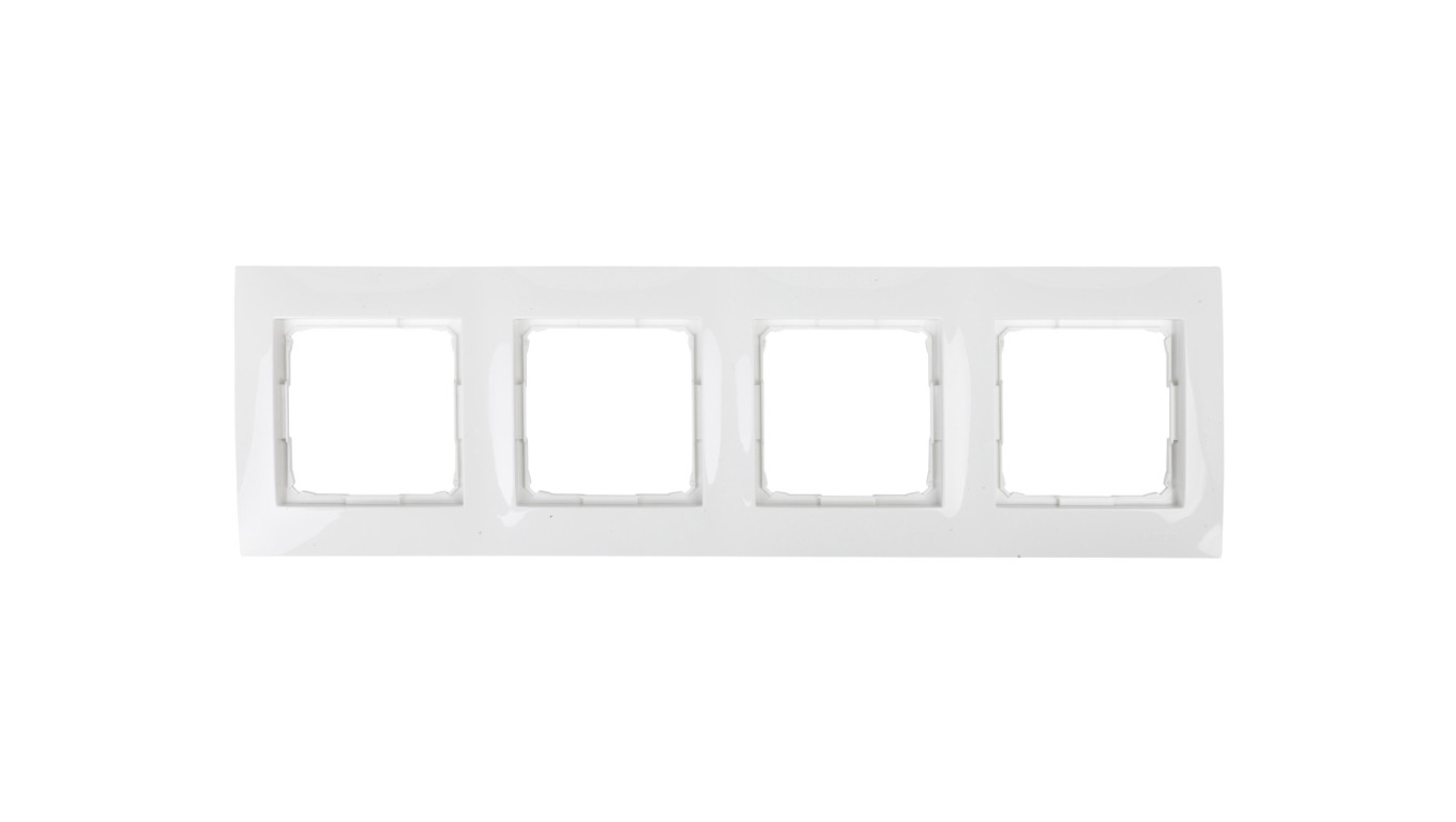 Simon 54 Premium Ramka poczwórna biała DR4/11
