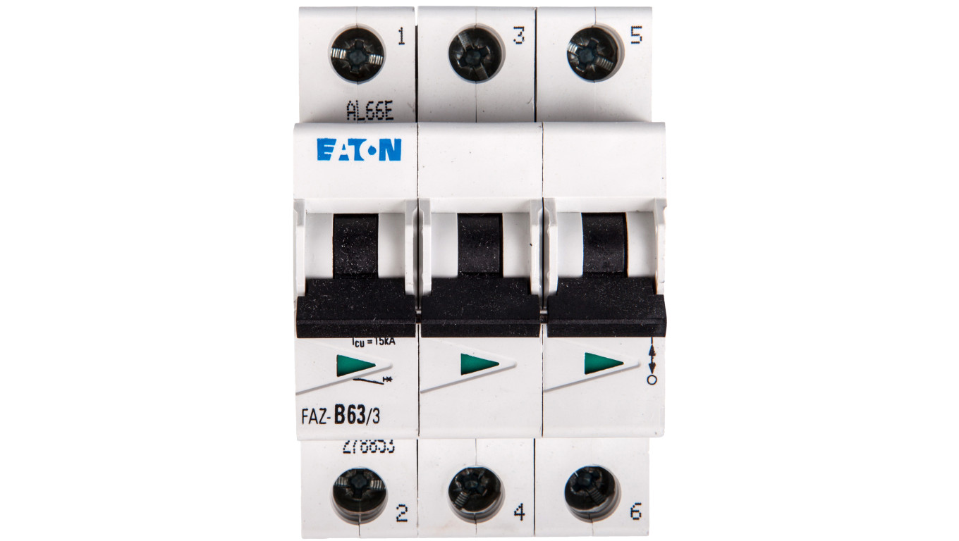 Wyłącznik nadprądowy 3P B 63A 15kA AC FAZ B63/3 278853