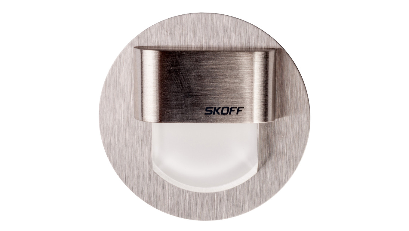 Oprawa przyschodowa RUEDA mini LED Light 10 V DC 0,4 W IP 20 6500 K szlif Inox