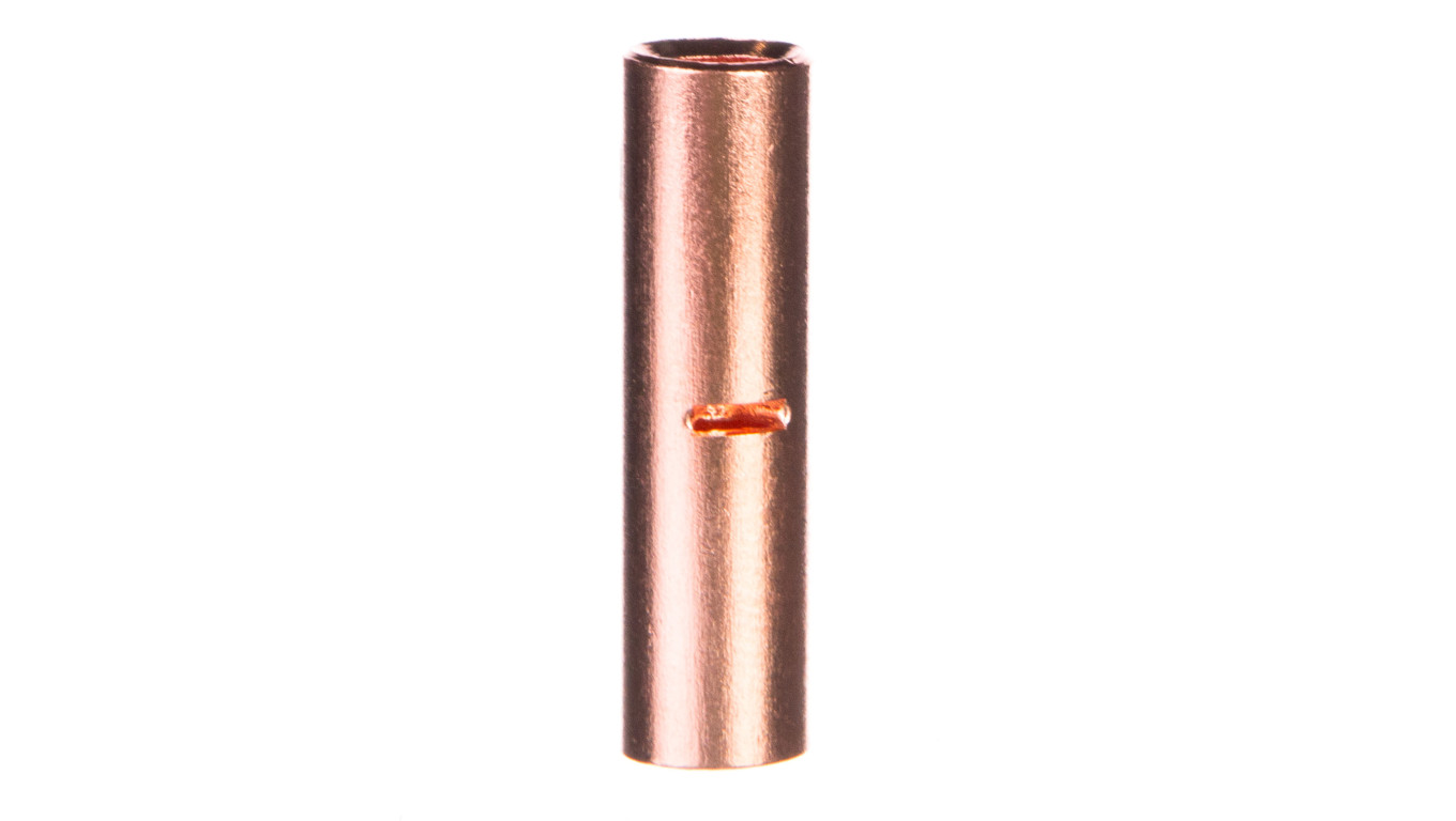 Końcówka /tulejka/ łącząca miedziana niecynowana 10mm2 LN10 /100szt./