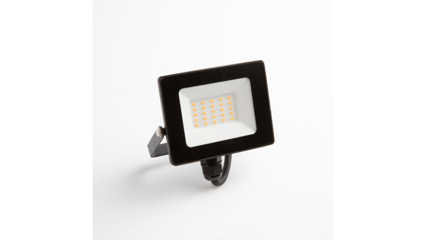 Naświetlacz led 20W 1800LM AC230V IP65 kąt świecenia 120 neutralna biała 4000K czarny EC79857