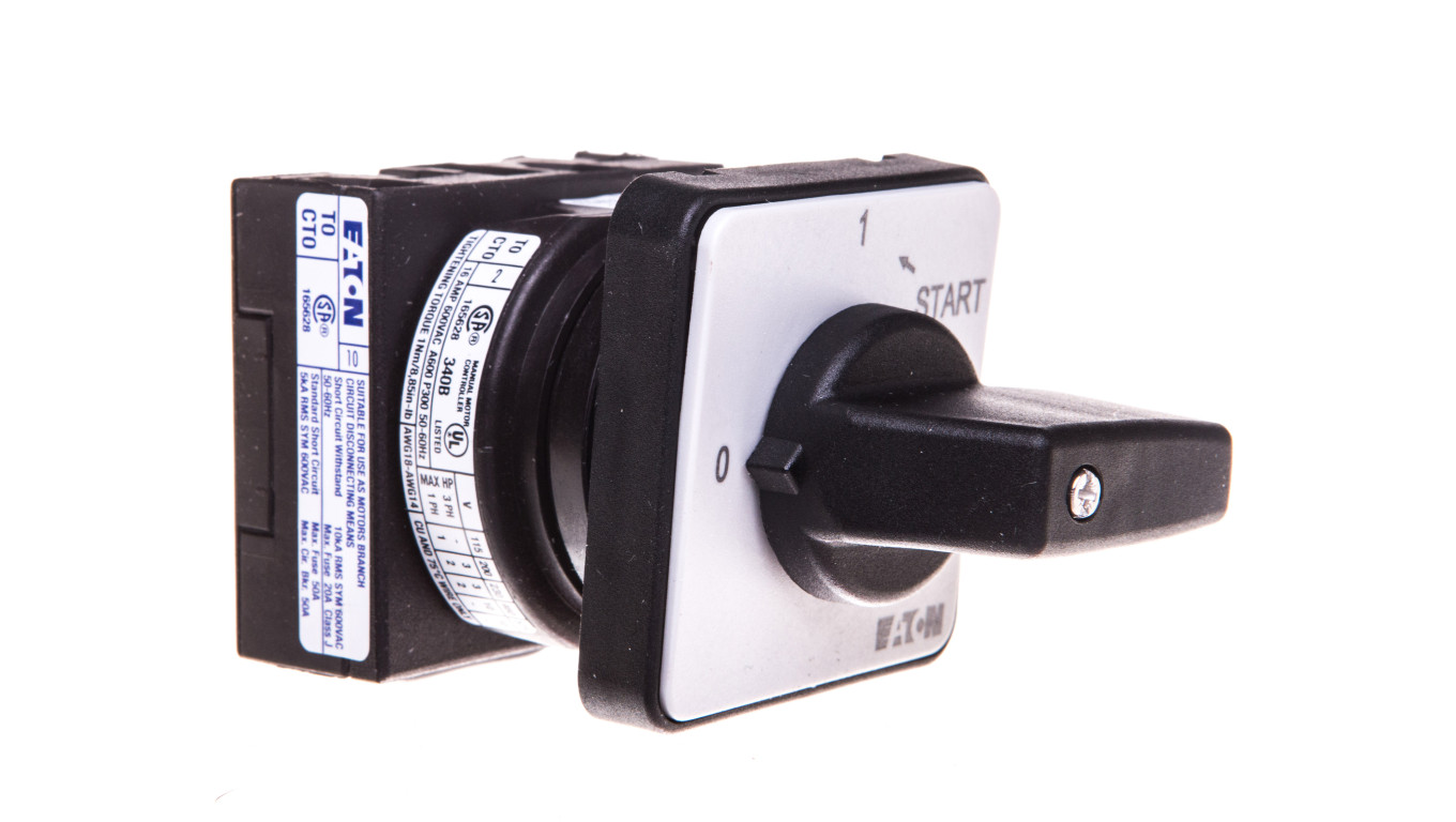 Łącznik krzywkowy 0-1-START (samopowrót) 1P 20A do wbudowania T0-1-15511/E 019875
