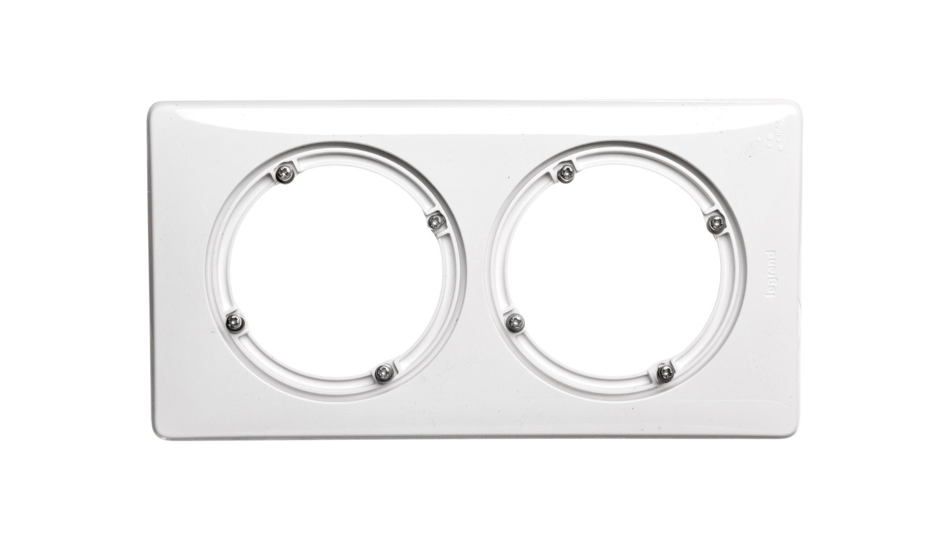 CELIANE Ramka biały podwójna IP44 069072