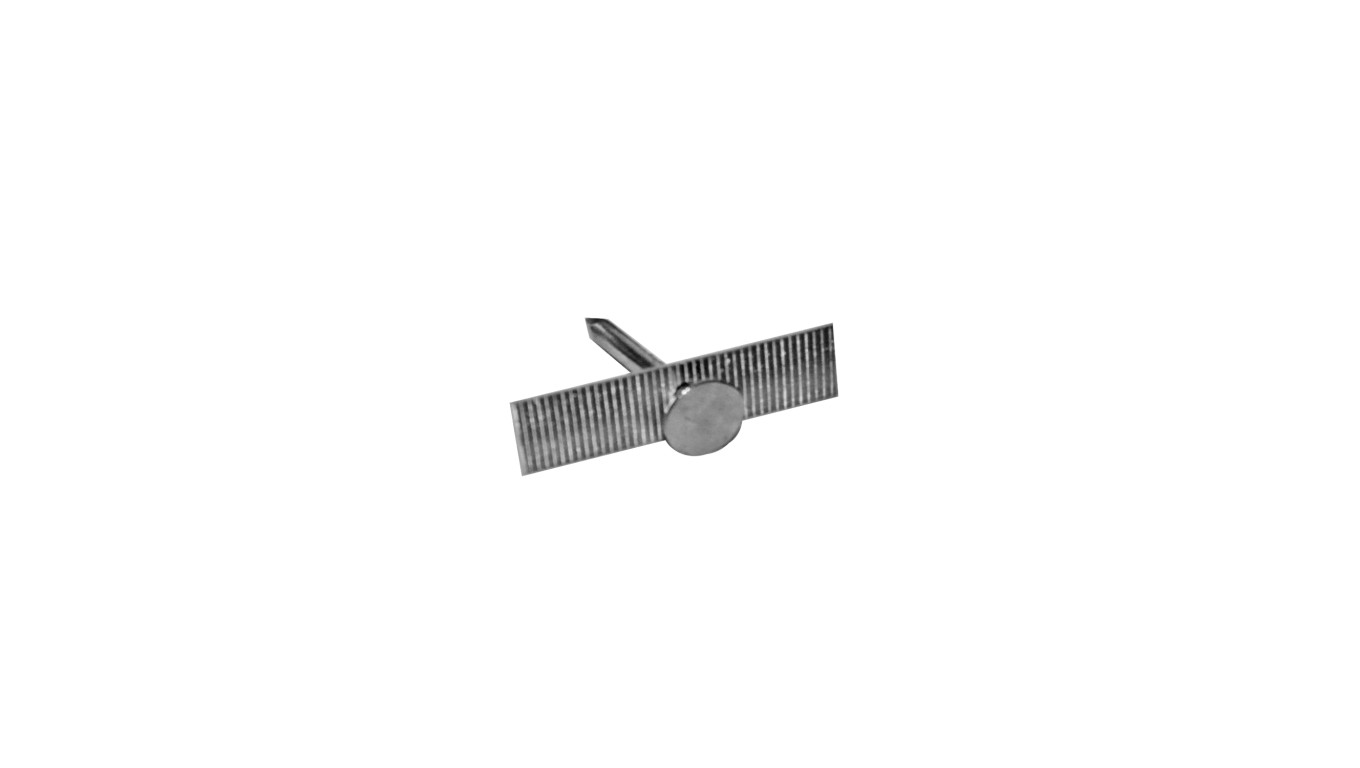 Taśma aluminiowa cięta 40 mm z gwoździem 3x30 mm /1kg/ TA-Cg-40/1 /325szt./