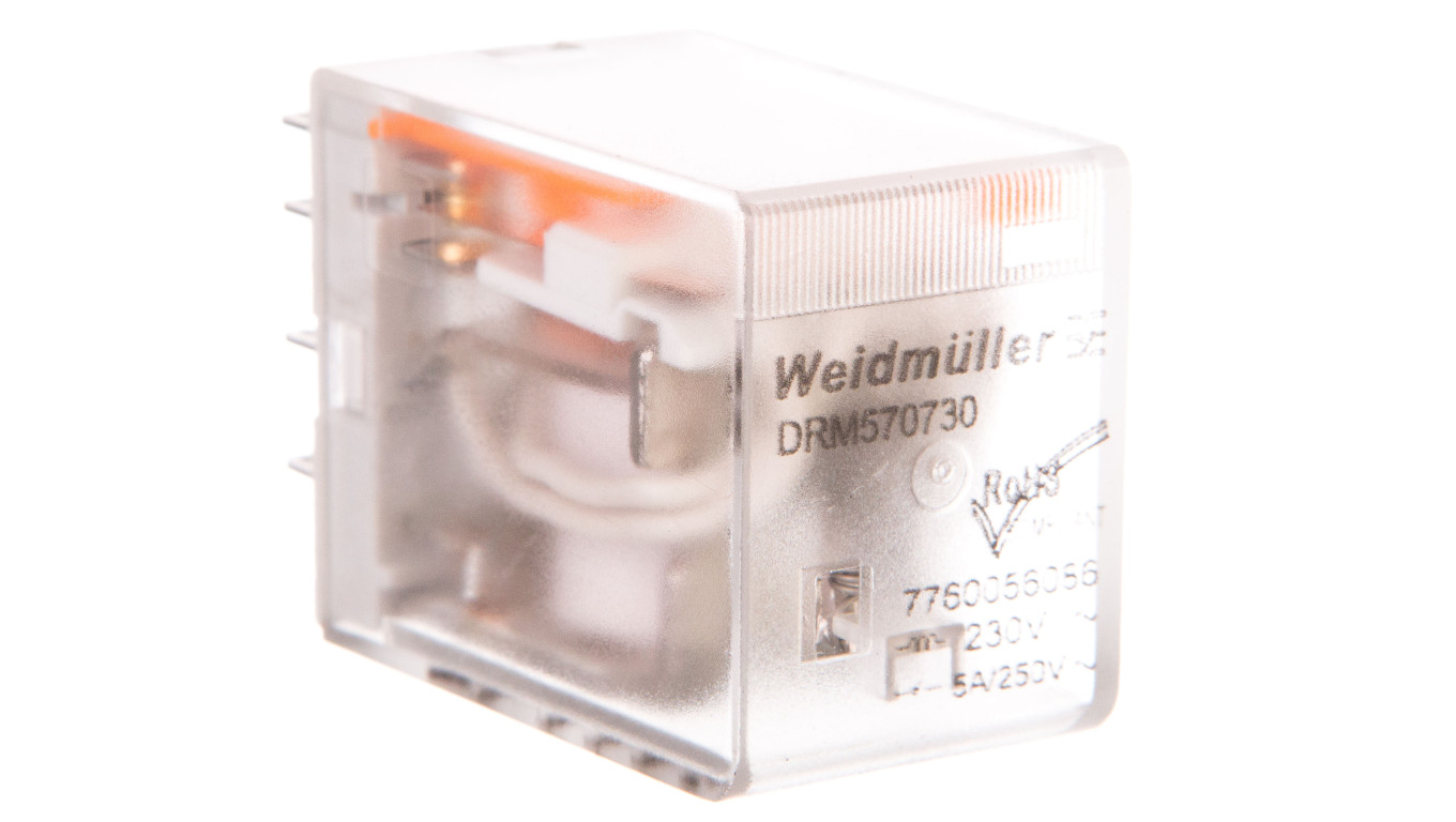 Przekaźnik przemysłowy 4P 5A 230V AC DRM570730 7760056086