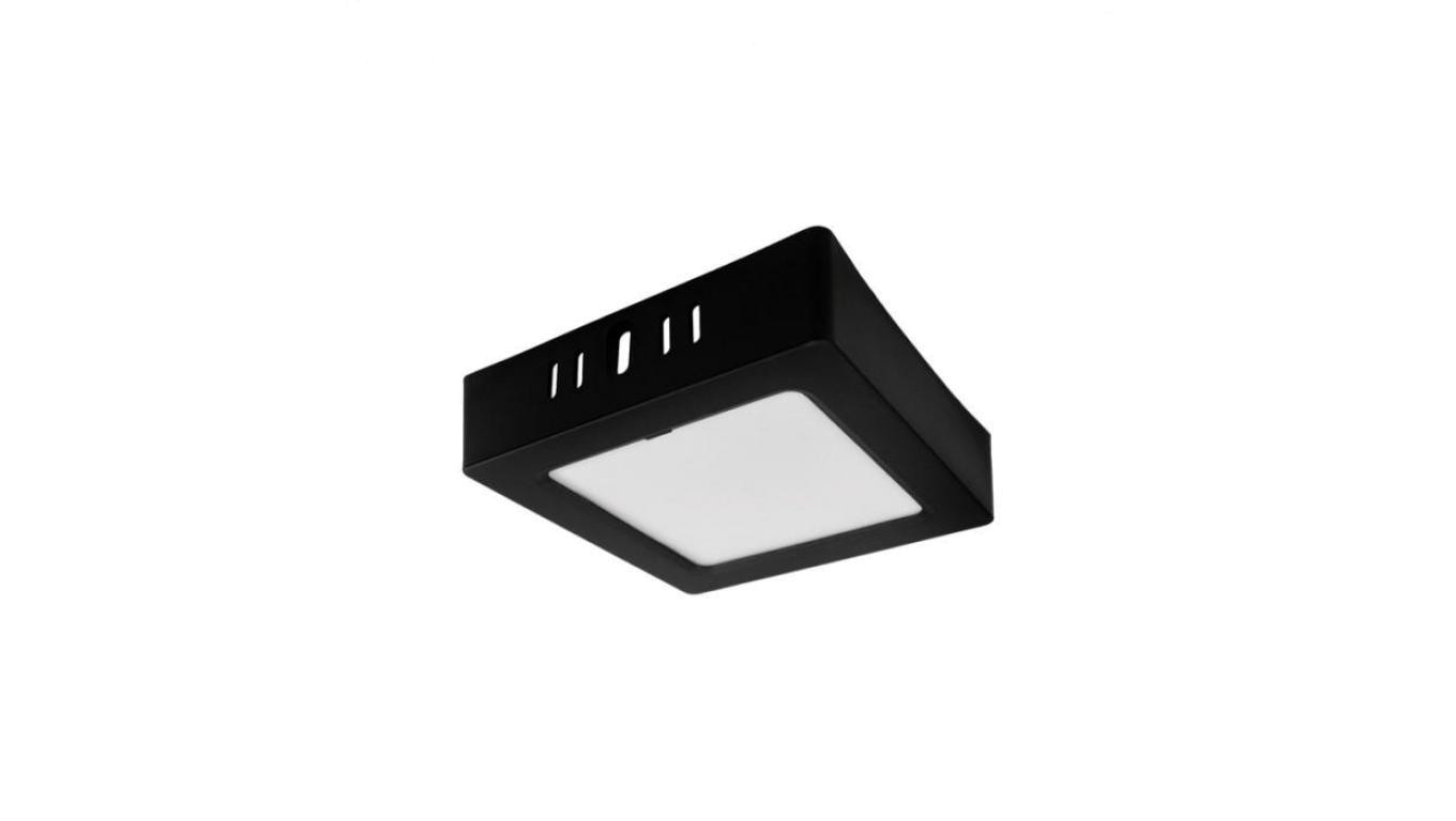 Oprawa downlight N/T kwadrat 6W 660lm 4000K IP20 czarny DL-1 EC20475