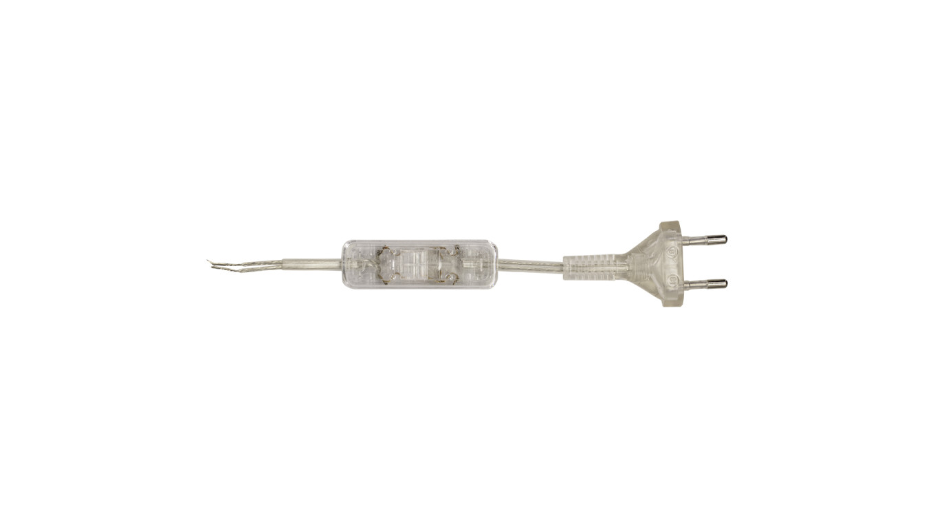 Sznur przyłączeniowy z wyłącznikiem SP/W-190cm bezbarwny SP/W-190/2X0,5/-BZB YNS10000498