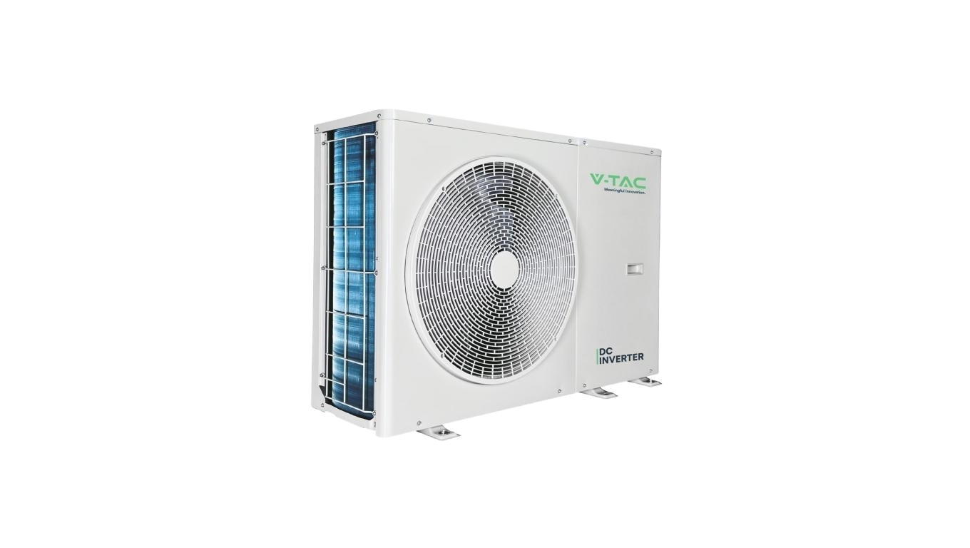 Pompa ciepła monoblok 12kW 1-faz V-TAC ATW +grzałka 3kW VT-M12KW-P1H3-W 32