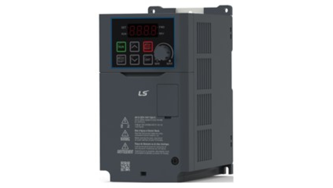 Przemiennik częstotliwości LSIS serii G100 0,75 kW 3x400V AC filtr EMC C3 klawiatura LED LV0008G100-4EOFN