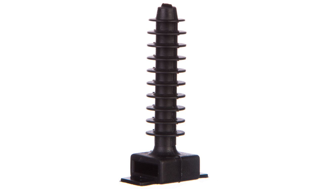 Kołek montażowy płaski czarny do opasek F=8mm BMKN5458AE /100szt./