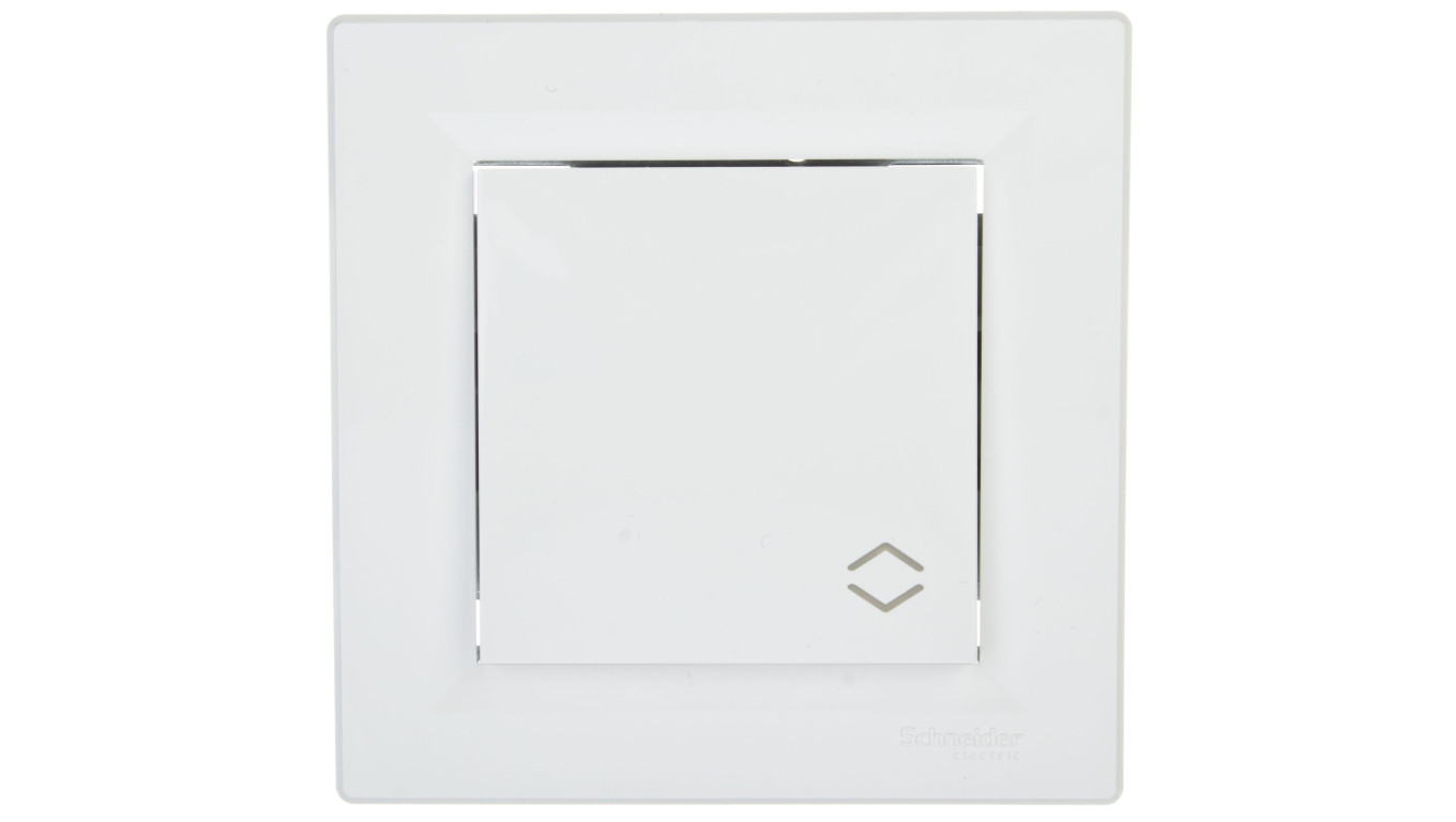 Łącznik Asfora schodowy zaciski śrubowe biały z ramką EPH0400321