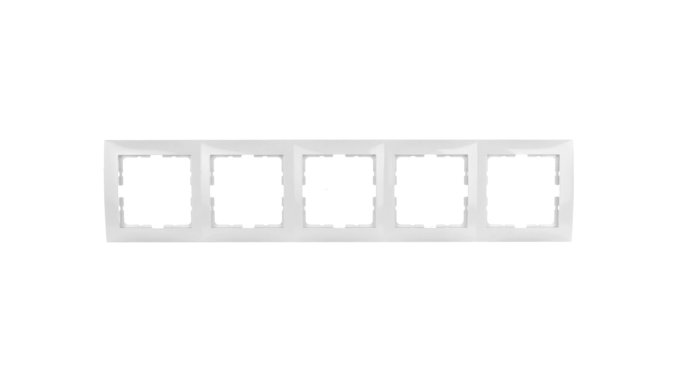 Berker/B.Kwadrat Ramka pięciokrotna biała 5310158989