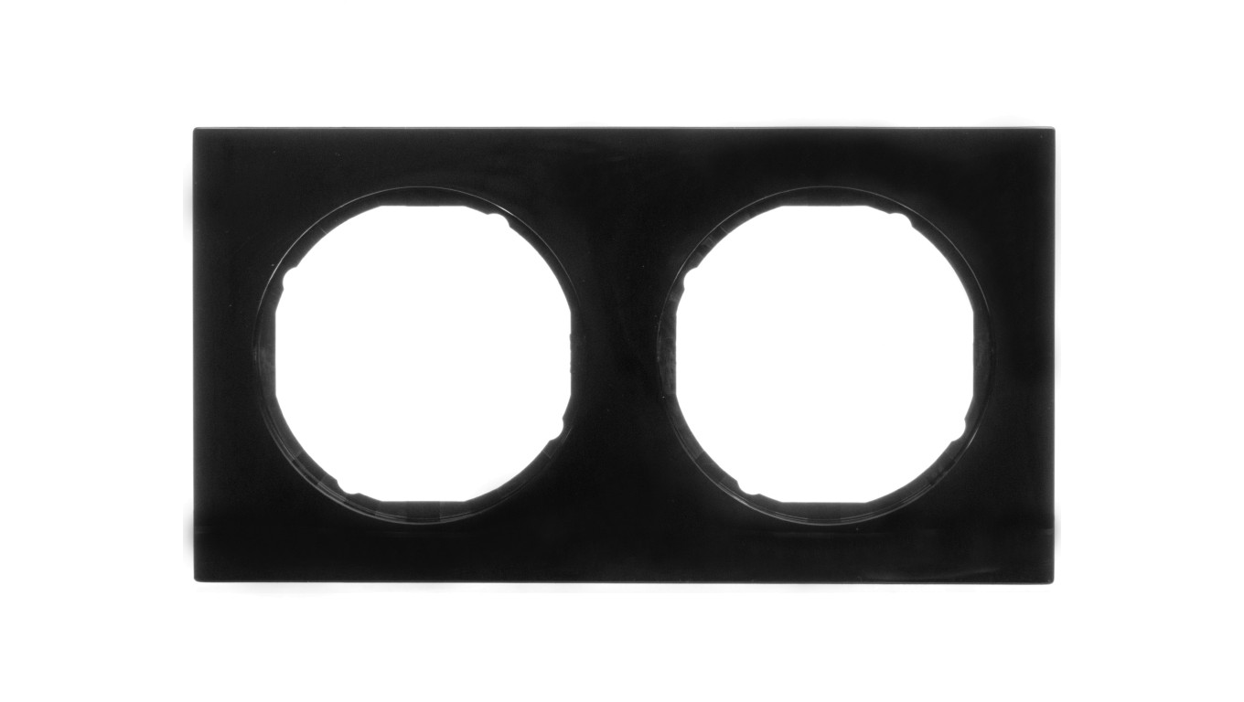 Berker R.3 Ramka podwójna czarna 10122245