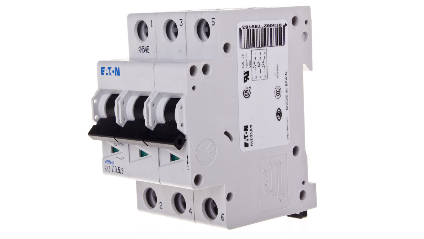 Wyłącznik nadprądowy 3P Z 0,5A 10kA AC FAZ Z0,5/3 278918