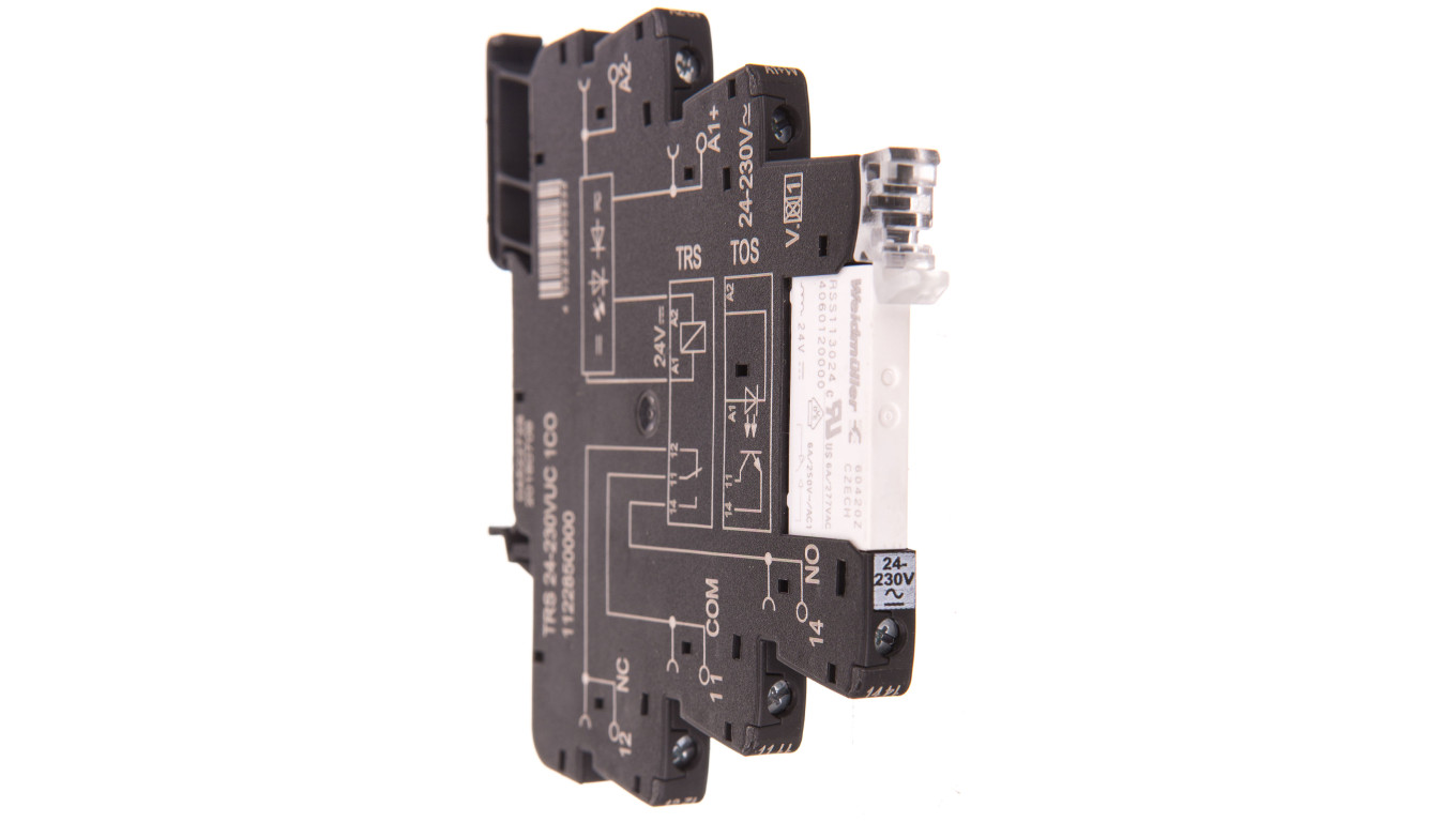 Przekaźnik przemysłowy 1P 6A 24-230V AC/DC TRS 24-230VUC 1CO 1122850000