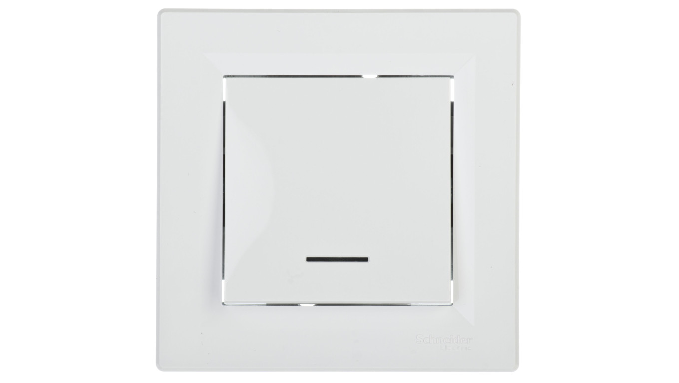 Łącznik Asfora schodowy z podświetleniem zaciski śrubowe biały z ramką EPH1500321