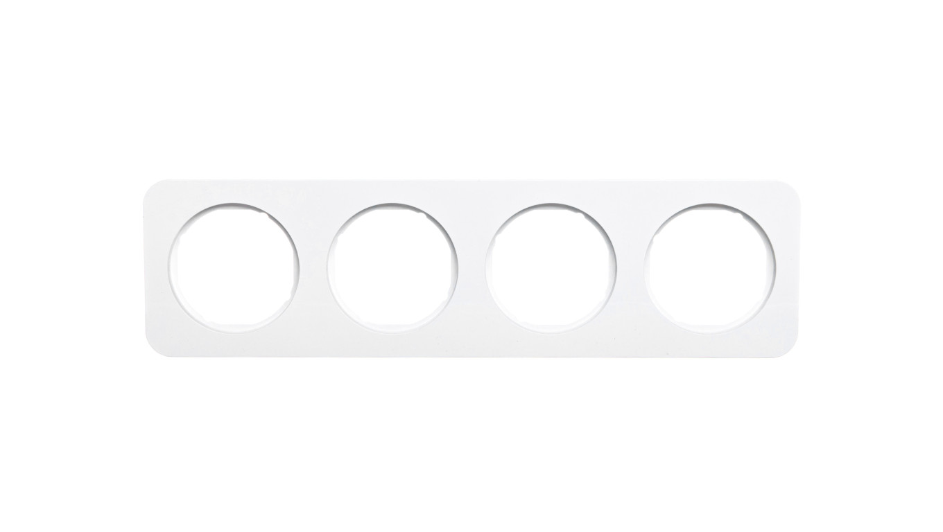 Berker R.1 Ramka poczwórna pozioma/pionowa IP20 biała 10142189