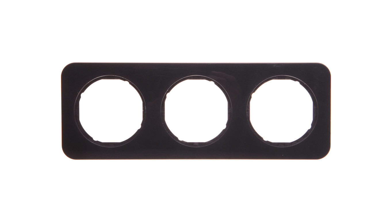Berker R.1 Ramka potrójna pozioma/pionowa IP20 czarna 10132145
