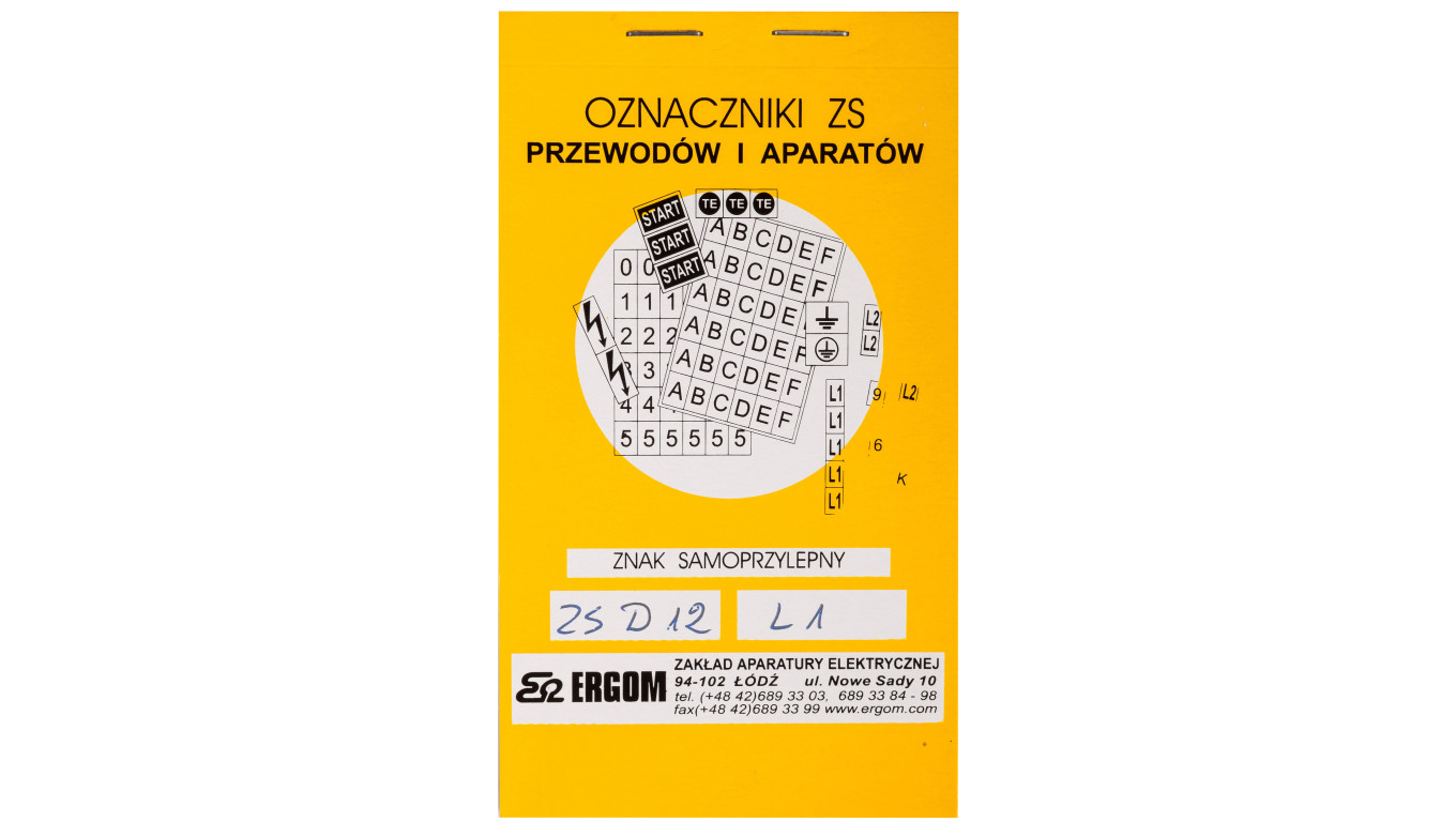 Znaki samoprzylepne ZS D12/L1 E04ZP-02030400500