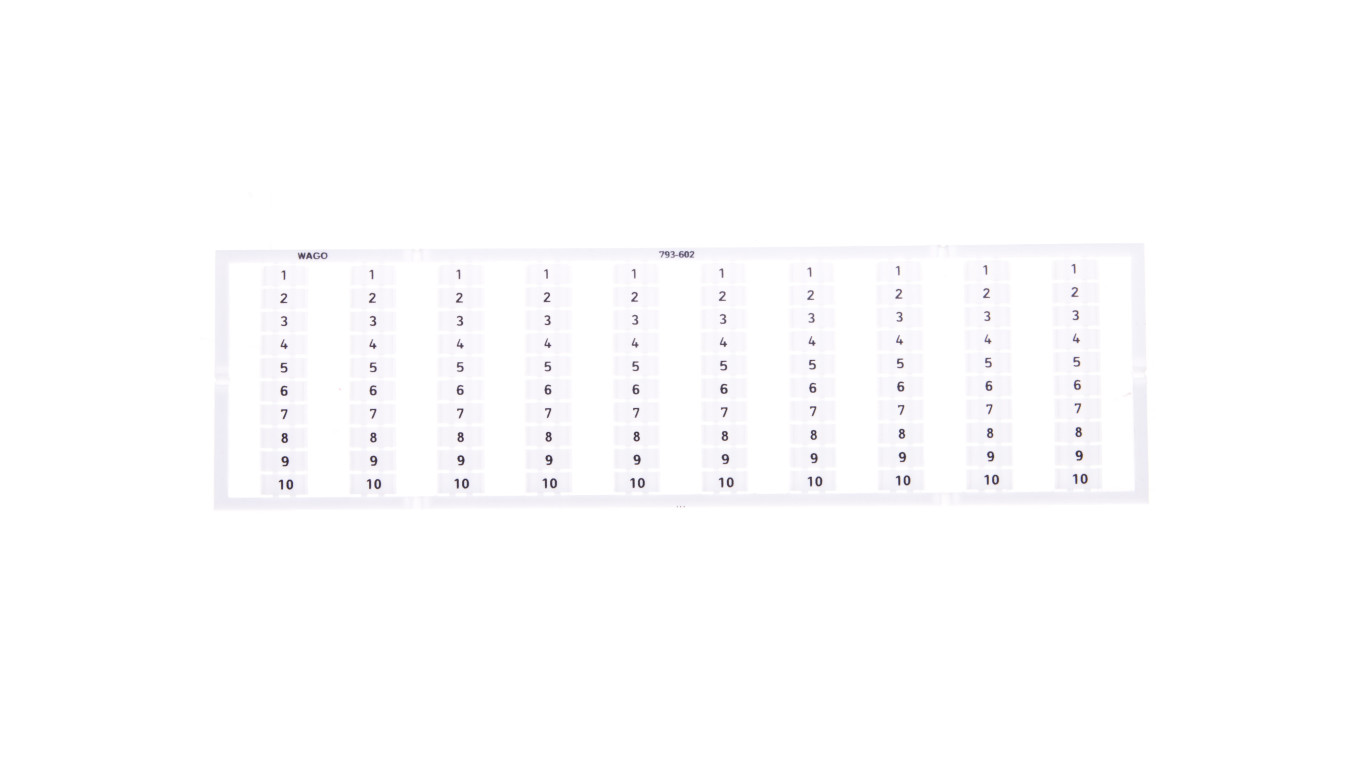 Oznaczniki WMB 10x 1-10 793-602 /5szt./