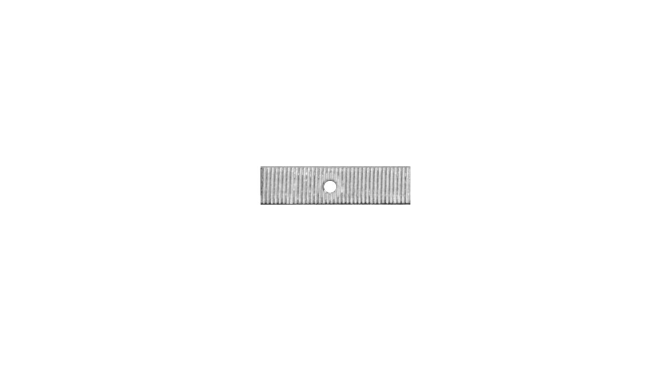 Taśma aluminiowa cięta 40 mm z otworem 3,4 mm /1kg/ TA-C-40/1 /862szt./